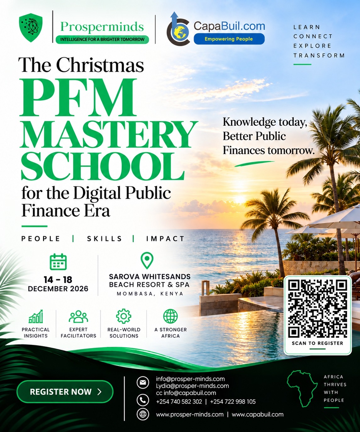 Promotional banner for The Christmas PFM Mastery School for the Digital Public Finance Era